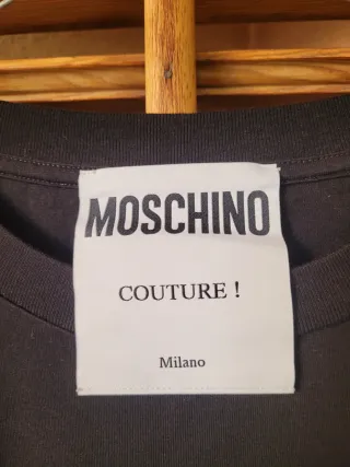 T-shirt Moschino donna nera