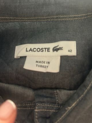 Camisa vaquera Lacoste mujer talla 42