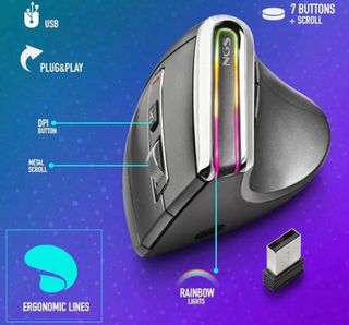 Ratón Ergonómico NGS EVO Karma Inalámbrico