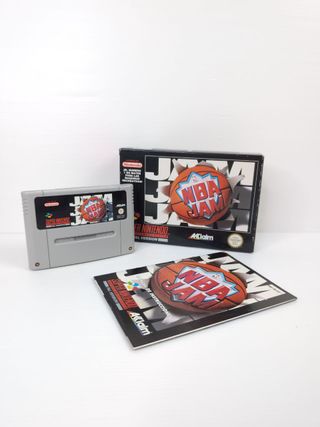 NBA JAM SNES PAL ESP Completo con Manuale Scatola