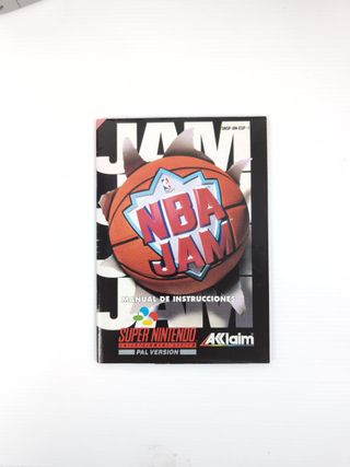 NBA JAM SNES PAL ESP Completo con Manuale Scatola