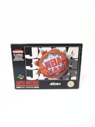 NBA JAM SNES PAL ESP Completo con Manuale Scatola