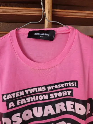 T-shirt DSQUARED2 Donna Pink Taglia S