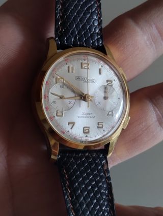 Reloj Nicolet watch Cronógrafo Dorado 33mm