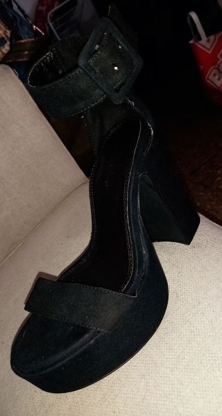 Sandalias de tacón ancho y plataforma