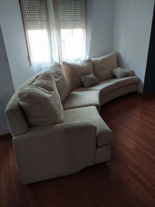 Sofá de 2 plazas beige