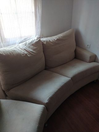 Sofá de 2 plazas beige