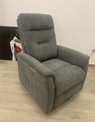 Sillón Relax Powerlift 2 Motores Gris