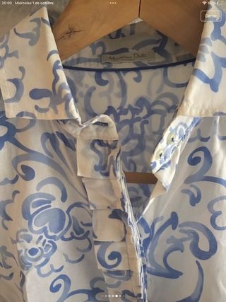 Camisa Massimo Dutti floral S