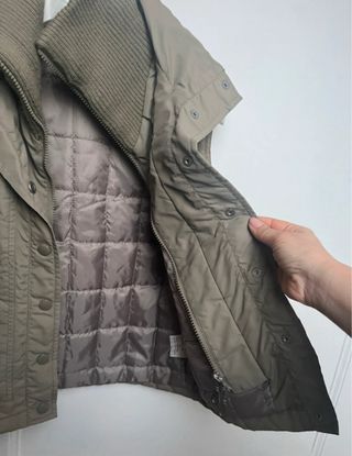 Gilet donna imbottito verde