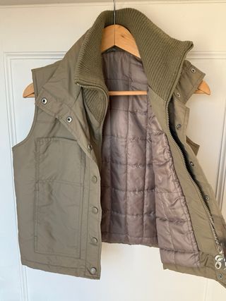Gilet donna imbottito verde