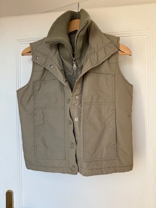 Gilet donna imbottito verde