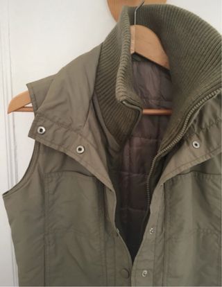 Gilet donna imbottito verde