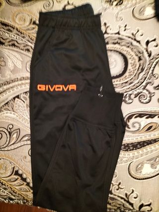 Chándal Givova Talla M Negro y Gris
