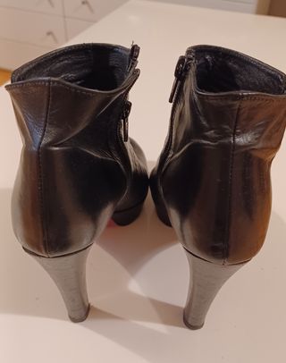 Botines Lodi Negros Tacón Plataforma