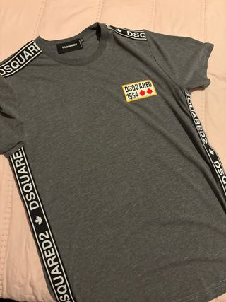 Camiseta DSQUARED2 Gris con Logo
