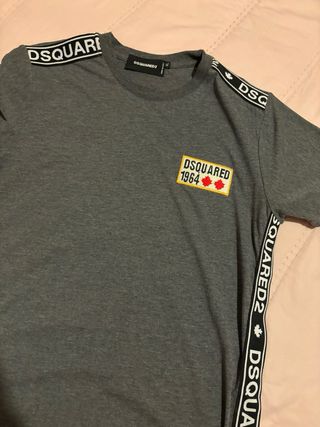 Camiseta DSQUARED2 Gris con Logo