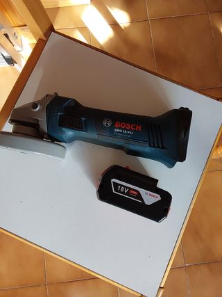 RADIAL AMOLADORA  BATERIA BOSCH MALETIN BOSCH BOXX