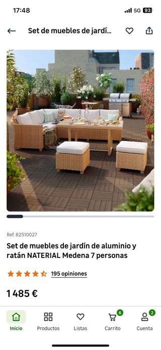 Mueble de jardín beige 