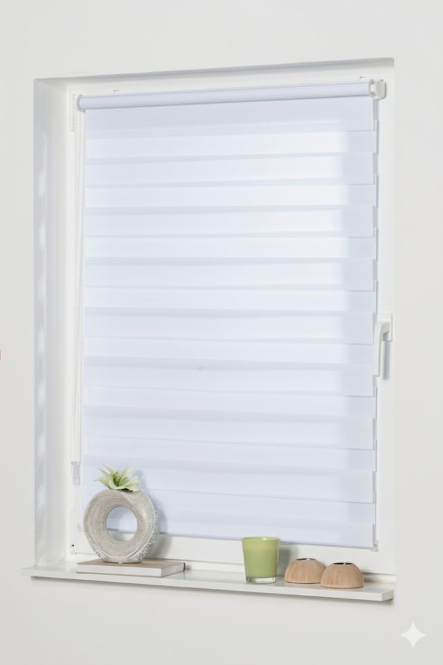 Estor enrollable DUO 55x150cm Kemmflix Blanco