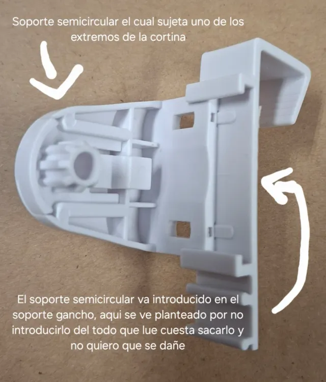 Estor enrollable DUO 55x150cm Kemmflix Blanco
