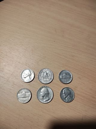 Lote de 6 monedas antiguas
