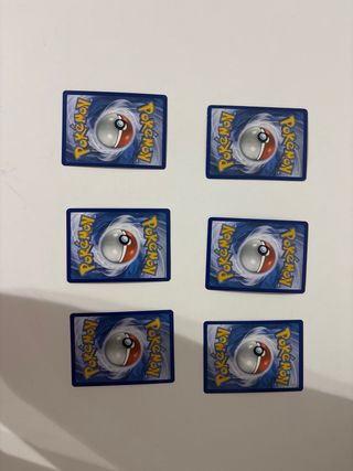 Lote de 6 Cartas Pokémon