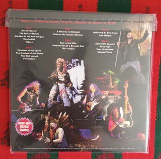 VINILO IRON MAIDEN TOUR 2025-26 PARIS ARENA NUEVO