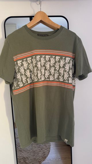 Camiseta Jack & Jones verde estampada