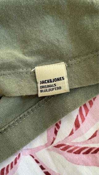 Camiseta Jack & Jones verde estampada