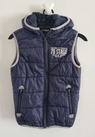 Piumino bimbo 8 anni blu con cappuccio