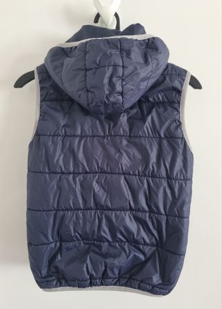 Piumino bimbo 8 anni blu con cappuccio