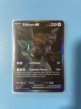 Cartas Pokémon Zekrom EX y Flareon EX