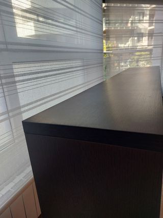 Aparador recibidor madera oscuro