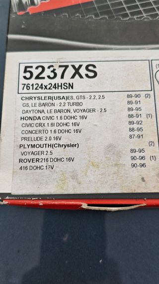 Correa distribución 5237XS Honda