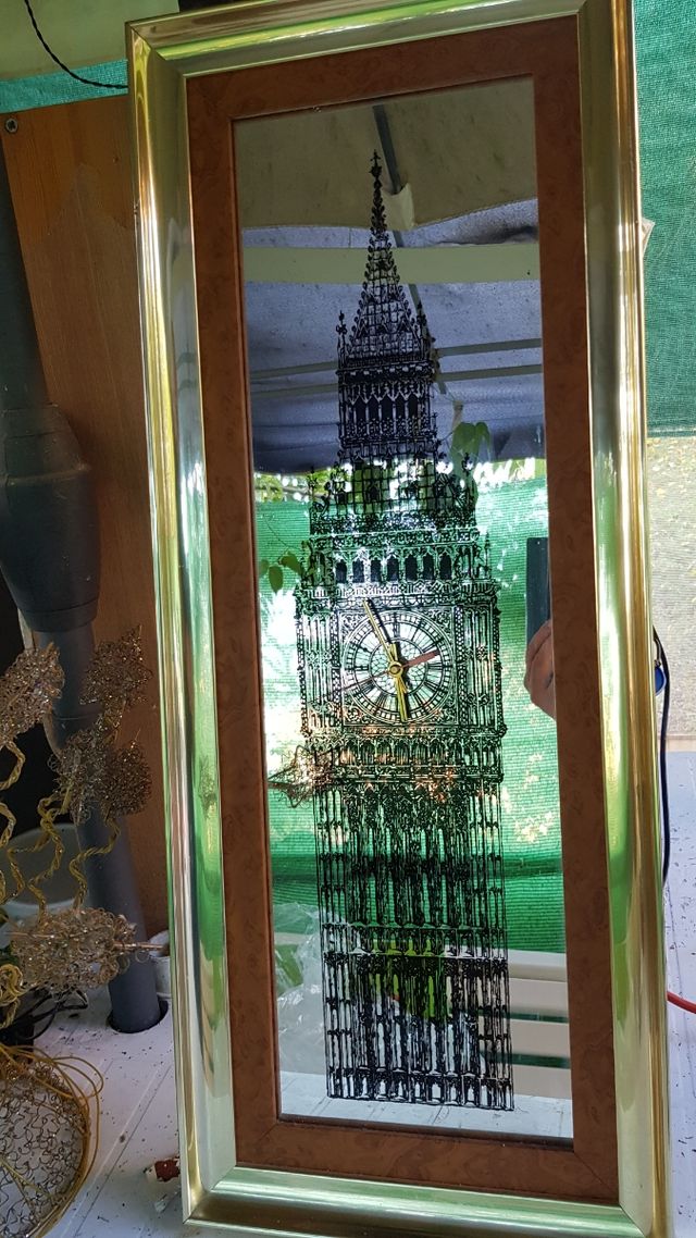 Espejo Big Ben con Reloj