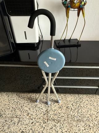 Bastón Taburete Plegable