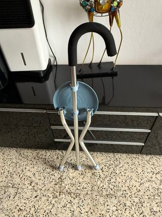 Bastón Taburete Plegable