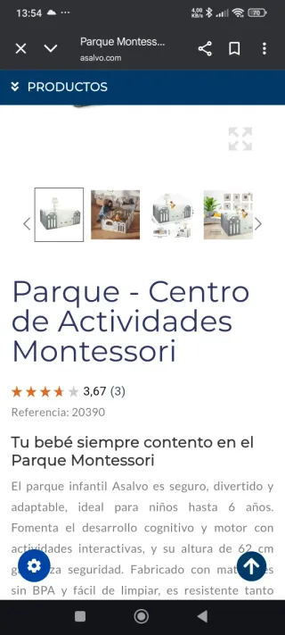 Parque infantil Montessori Asalvo