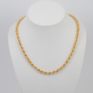 Cadena cordón oro 18k 750 50cm