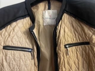 Chaqueta Moncler Beige y Negra Mujer