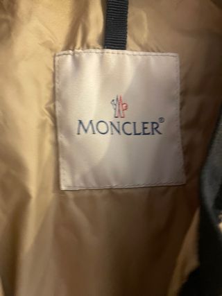 Chaqueta Moncler Beige y Negra Mujer