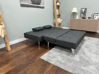 Sofá Cama Gris Tela