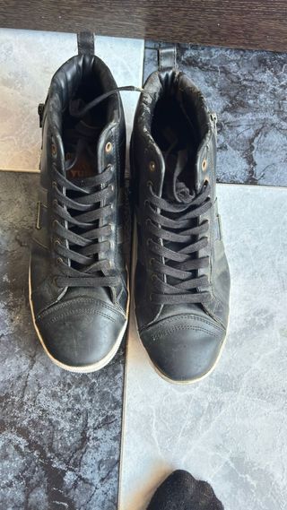 Zapatillas altas Xumar negras con cremallera