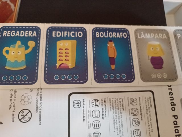 Aprendo Palabras Juguettos Juego Educativo