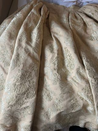 Traje de Fallera amarillo pastel y Dorado Nuevo