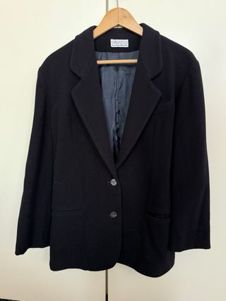 Blazer donna lana/cashmere GRANELLI nero