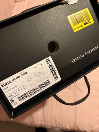 Zapatillas Armani Exchange AX Negras y Grises