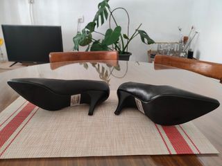 Zapatos de piel mujer negros