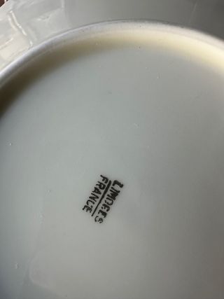 Juego de 6 Platos Porcelana limoges mezclados